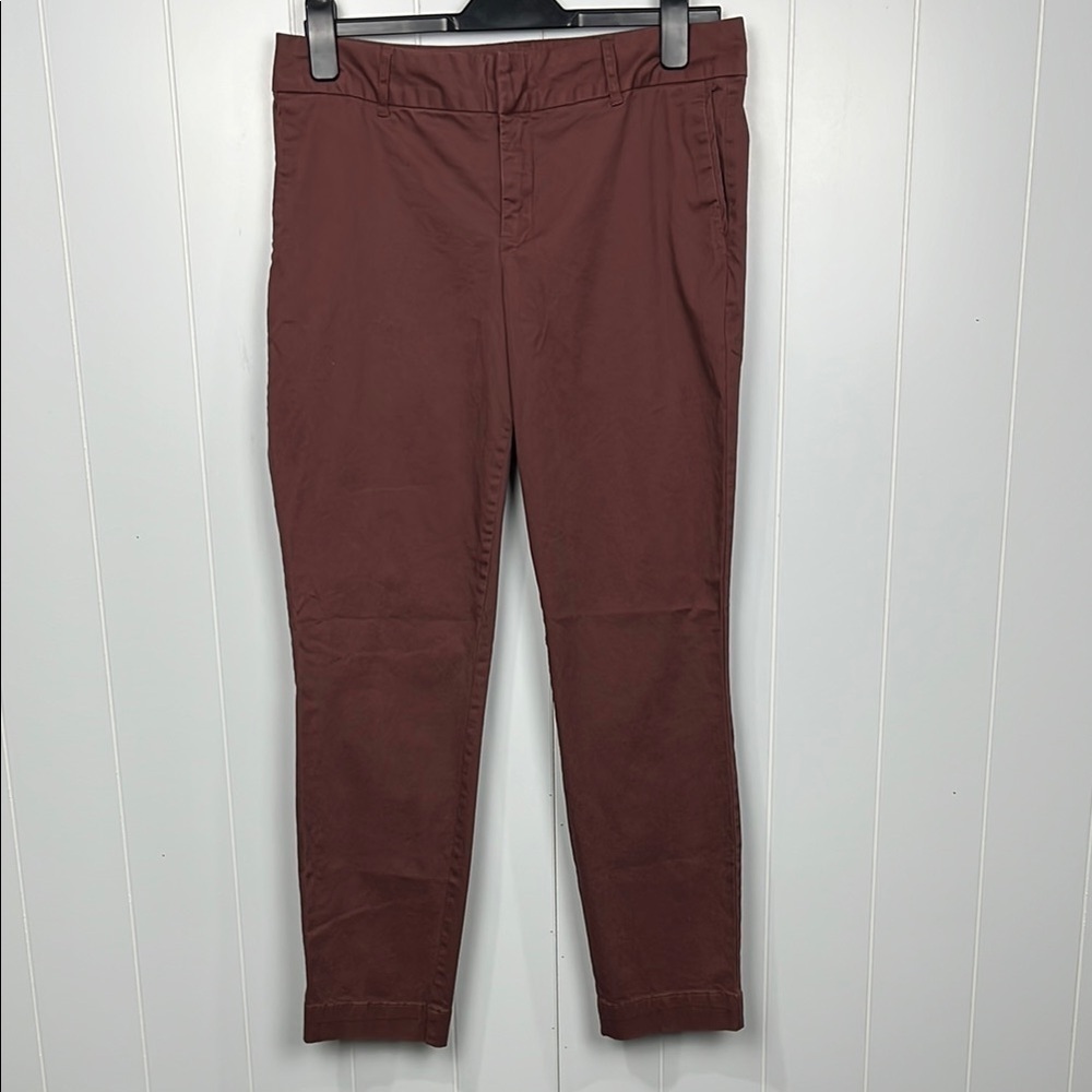 Kut from the Kloth Womens Pants Brown 10 Zip/Slide Fly Pockets Belt Loop Casual
